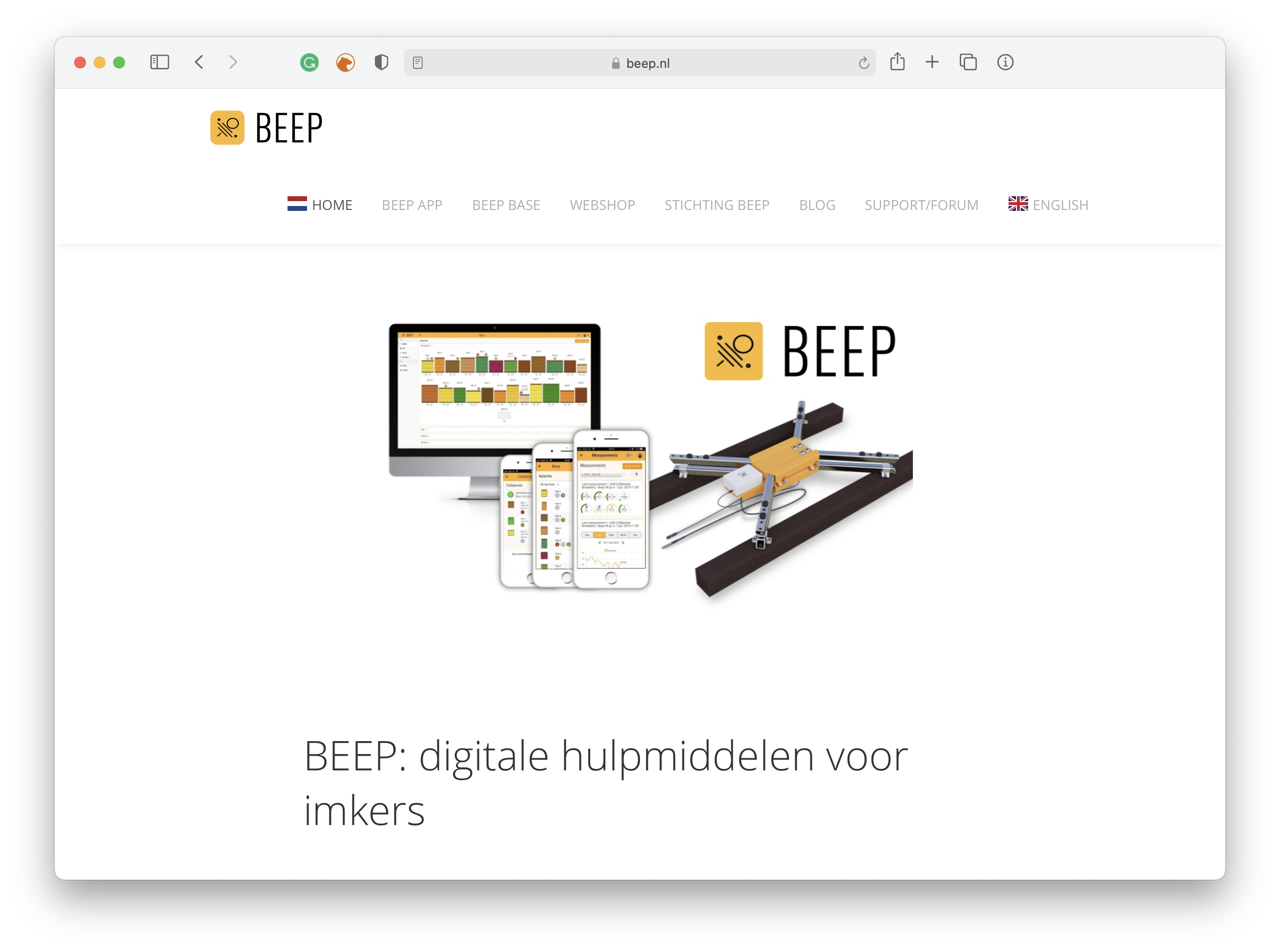 BEEP Stiftung Website Screenshot